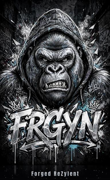 FRGYN — Forged ReZylent silverback gorilla emblem
